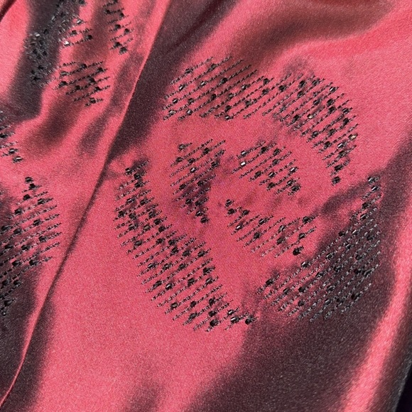 Vintage Ann Taylor Burgundy Silk Jacket & Vest Size 10 - Picture 10 of 10